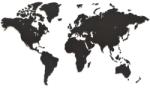 MiMi Innovations Decor perete harta lumii Luxury negru 90x54 cm lemn UE05267 (425856)