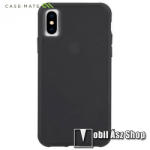 Case-Mate TOUGH műanyag védőtok / hátlap (gumi / szilikon belső, közepesen ütésálló) FEKETE - CM037730 - APPLE iPhone XS 5.8 / APPLE iPhone X 5.8 (CM037730)