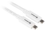 Sharkoon USB 3.1 Gen2 Type-C Adatkábel 0.5m - Fehér (4044951021178)