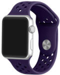 iUni Curea iUni compatibila cu Apple Watch 1/2/3/4/5/6/7, 44mm, Silicon Sport, Purple (503757_44)