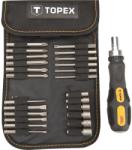 TOPEX Set biti cu suport capat 26 piese TOPEX 39D352 Set capete bit, chei tubulare