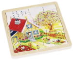 Goki Négy évszak négyrétegű fa puzzle 54 db-os (57684)