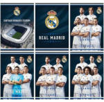 Eurocom Real Madrid füzet A/4, sima 54 lap, 80g, többféle minta (ECM-62632)