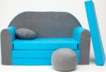 Welox Canapea pentru copii Misty - gri-albastru