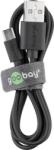 Goobay Cablu micro USB 1m pentru incarcare rapida si de sincronizare date GOOBAY (72227)
