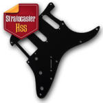  Fender Kompatibilis ST-B2, Stratocaster H-S-S fekete 3 rétegű koptató