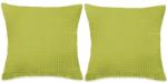 vidaXL Set perne, 2 buc. verde, 60 x 60 cm, velur (132914)