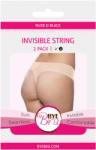 Bye Bra Invisible String 2-Pack Nude & Black L