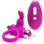 Happy Rabbit Remote Control Cock Ring Purple Inel pentru penis