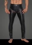 Noir Handmade H059 Men's Powerwetlook Long Pants with Inserts and Pockets Made of 3D Net XL