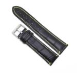  Curea de ceas neagra cu imprimeu 20mm 22mm (WZ3477)