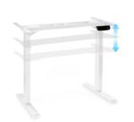 oneConcept Multidesk Comfort, бюро с регулиране на височината, електрически, височина 62 - 128 см, бяло (C-1-M02-23R WHITE) (C-1-M02-23R WHITE)