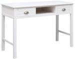 vidaXL Birou de scris, alb, 110 x 45 x 76 cm, lemn (284155) - vidaxl