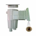 IML 17, 5l-es szkimmer ferde falú fóliás és előre gyártott medencékhez 6°-os dőlésszöggel, standard szájnyílással, sárgaréz dugókkal