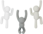 Umbra hk ltd (Канада) Комплект от 3 броя закачалки за стена umbra buddy - 3 цвята (umbra 318165-023)