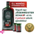 Jägermeister Scharf likőr +2 ajándék pohár 0, 7L 33%