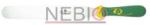 Coltelerie Paolucci - Imperiale Spatula brutarului profesionala Coltellerie Paolucci 4725-26, Linie Imperiale, 26 cm, Lama dreapta inox, Maner dublu din polipropilena si cauciuc, Verde/Galben (4725-26)