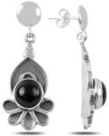 BeSpecial Cercei lungi handmade din argint cu onix - ETU0159 (ETU0159)