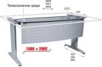 Мебел Ленд Oфис бюра с метални крака ml 5