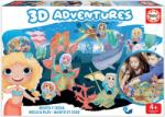 Educa Puzzle aventuri 3D Prințese marine Educa de la 4 ani (EDU18230)