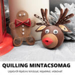  Mézi és Rudolf - Quilling minta (170db csík 5-5db mintához és leírás képekkel)