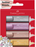 Faber-Castell Textmarker FABER-CASTELL 1546 Metallic, 4 buc/set, FC154640