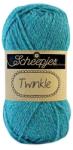 Scheepjes Twinkle 920 - türkizkék csillogó pamut fonal