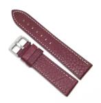  Curea de ceas Burgundy din piele naturala - 22mm - WZ3569 (WZ3569)