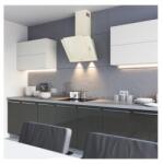 Tornado Hota Decorativa Tornado Vertikal 750 (60) LED, 1 motor Turbo, latime 60 cm, 3 viteze, absorbtie 750 m3/ora, filtru anti-grasimi aluminiu 5 straturi, Bej (20501) Hota