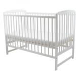 BabyNeeds Patut din lemn Ola 120X60 cm Alb (BOOLA01AL)