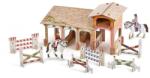 Papo Figurine Set Poney club-boxa carton + 4 figurine (P80310) Figurina