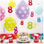 Party Center Ornamente cifre aniversare de agatat - 12 cm, set 10 buc (GVI51099)