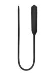 Ouch! Silicone Vibrating Bullet Plug Extra Long Urethral Sounding Black