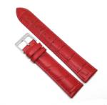  Curea de ceas rosie cu imprimeu croco 20mm WZ3581 (WZ3581)