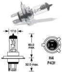 VECTA Bec H4 12V 60/55W P43 2263 Vecta (LB0H4236A)