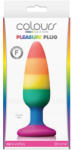NS Novelties Dop Anal Multicolor Colours - Pride Edition Medium, 13 Cm