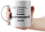 Partikellékek Bízz bennem, szoftverfejlesztő vagyok bögre