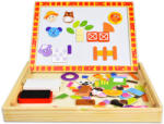 Tooky Toy 2in1 mágneses puzzle kirakó fadobozban 85 db-os (TKF014)