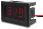  E208 Mini digitális feszültségmérő piros 4.5-30V (2 vezetékes)