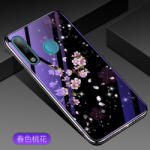  Husa Iphone 11 pro max silicon cu sticla floare roz