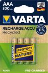 VARTA Tölthető elem Recycled 4 AAA 800 mAh R2U 56813101404 (56813101404)