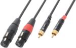 Power Dynamics Cablu de semnal, 2x XLR mama - 2x RCA tata, 1.5m, PD-Connex (176.690)