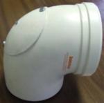 Immergas Ø 80/125 mm-es könyök idom nyitható vizsgáló nyílással (3.016171) - meleget