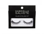 Gabriella Salvete False Eyelash Kit gene false Gene false 1 pereche + adeziv de gene false 1 g pentru femei Black