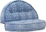 vidaXL Fotoliu puf, 100 x 20 cm, indigo, material textil (283791)