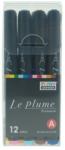  Set 12 markere grafice Le Plume