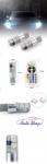  T10 194 168 W5W 5050 SMD RGB Ledes izzó 6 LED/izzó 16 színben /Távirányitó