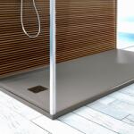 MARMY Dolomite öntött márvány zuhanytálca 80x120 cm, matt szürke 80 7640 80 12 53 (80 7640 80 12 53)