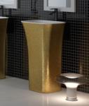 Besco Assos Glam 40x50x85 cm szabadonálló mosdó, arany UMD-A-WOZ (UMD-A-WOZ)