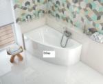 Niagara Wellness Nelly aszimmetrikus kádhoz előlap 150 cm jobbos/balos OBEX. CRY. 15WH (OBEX.CRY.15WH)